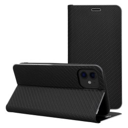 Etui z klapką na iPhone 17 PRO MAX Luna Book Carbon czarne