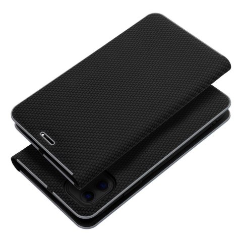 Etui z klapką na iPhone 17 PRO MAX Luna Book Carbon czarne