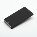 Etui z klapką na iPhone 17 PRO MAX Luna Book Carbon czarne