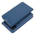 Etui z klapką na iPhone 17 PRO MAX Luna Book Carbon niebieskie