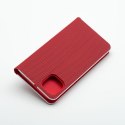 Etui z klapką na iPhone 17 PRO Luna Book Carbon czerwone