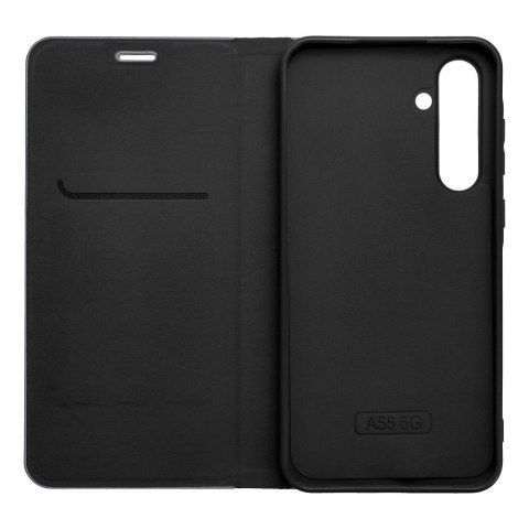 Etui z klapką na Samsung A17 Luna Book Carbon czarne