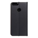 Etui z klapką na Huawei P SMART Luna Book Gold czarne