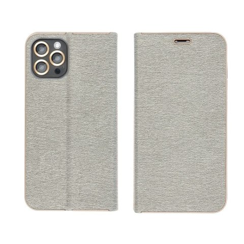 Etui z klapką na Huawei P20 LITE Luna Book Gold srebrne