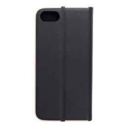 Etui z klapką na iPhone 7 / 8 / SE 2020 / SE 2022 Luna Book Gold czarne