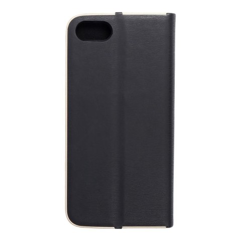 Etui z klapką na iPhone 7 / 8 / SE 2020 / SE 2022 Luna Book Gold czarne