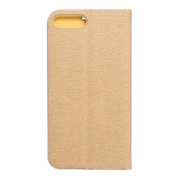 Etui z klapką na iPhone 7 PLUS / 8 PLUS Luna Book Gold złote