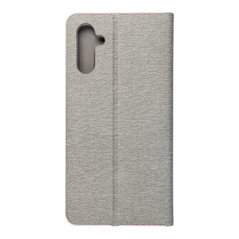 Etui z klapką na Samsung A13 5G / A04S Luna Book Gold srebrne