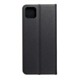 Etui z klapką na Samsung A22 5G Luna Book Gold czarne