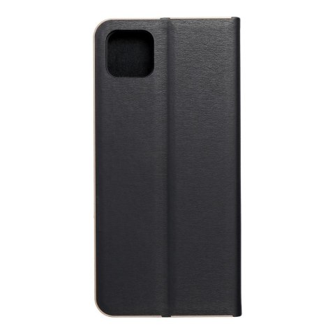 Etui z klapką na Samsung A22 5G Luna Book Gold czarne