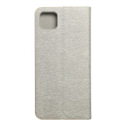 Etui z klapką na Samsung A22 5G Luna Book Gold srebrne