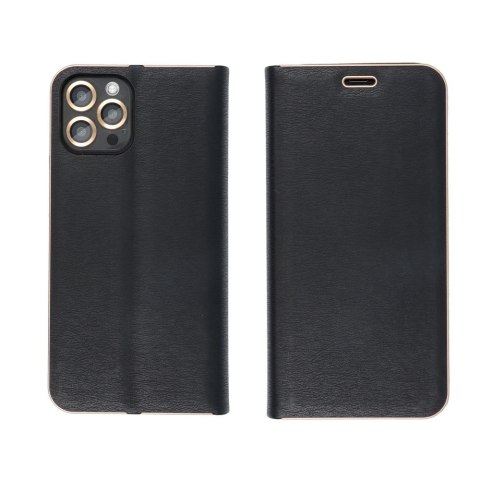 Etui z klapką na iPhone 16 PRO MAX Luna Book Gold czarne