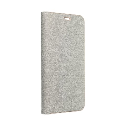 Etui z klapką na iPhone 16e (SE 4 2025) Luna Book Gold srebrne