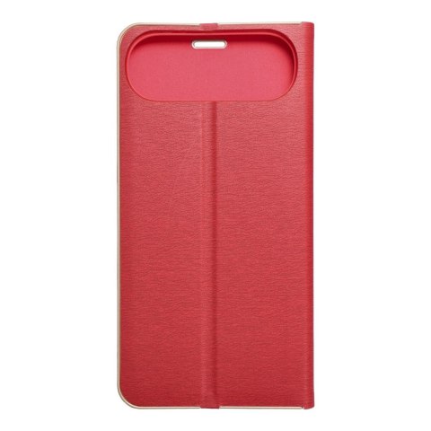 Etui z klapką na iPhone 17 AIR Luna Book Gold czerwone