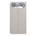 Etui z klapką na iPhone 17 AIR Luna Book Gold srebrne