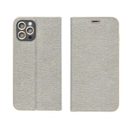 Etui z klapką na iPhone 17 PRO MAX Luna Book Gold srebrne