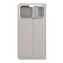 Etui z klapką na iPhone 17 PRO MAX Luna Book Gold srebrne