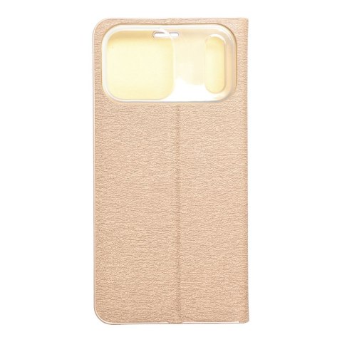 Etui z klapką na iPhone 17 PRO MAX Luna Book Gold złote
