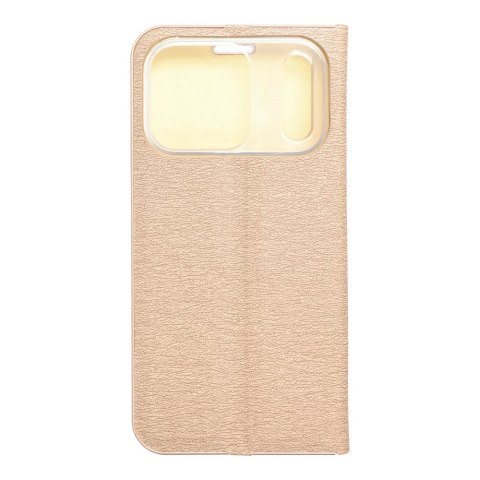 Etui z klapką na iPhone 17 PRO Luna Book Gold złote