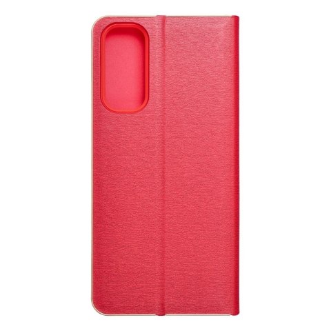 Etui z klapką na Samsung A05s Luna Book Gold czerwone