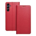 Etui z klapką na Samsung A16 5G Luna Book Gold czerwone