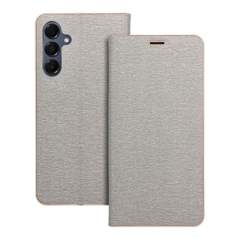 Etui z klapką na Samsung A16 5G Luna Book Gold srebrne