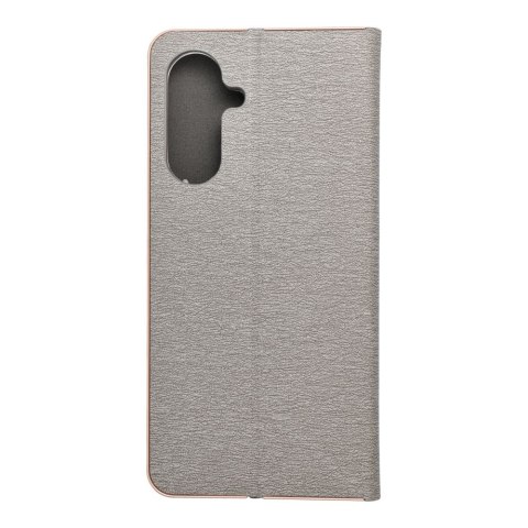 Etui z klapką na Samsung A17 Luna Book Gold srebrne