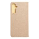 Etui z klapką na Samsung A35 5G Luna Book Gold złote
