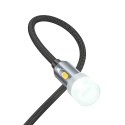 Kabel USB A / USB C do LED light Hoco 0,3 m UA38C czarny
