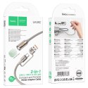 Kabel USB A / USB C do LED light Hoco 0,3 m UA38C złoty