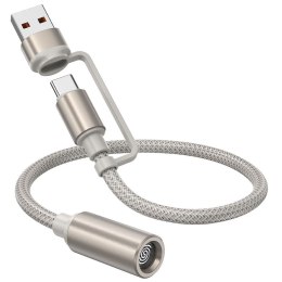 Kabel USB A / USB C do zapalniczka samochodowa Hoco 0,3 m UA38B złoty