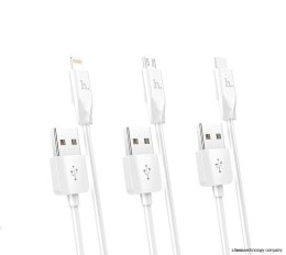 Kabel USB A do Lightning Hoco 2,1A 2 m X1 biały