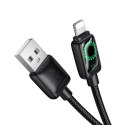 Kabel USB A do Lightning Hoco 2,4A 1,2 m z LCD U146 czarny