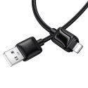 Kabel USB A do Lightning Hoco 2,4A 1,2 m z LCD U146 czarny