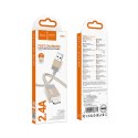 Kabel USB A do Lightning Hoco 2,4A 1 m X110 złoty