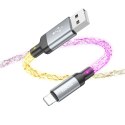 Kabel USB A do Lightning Hoco 2,4A 1 m U112 szary