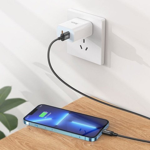 Kabel USB A do Lightning Hoco 2,4A 3 m X91 czarny