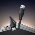 Kabel USB A do USB C Hoco 3A silikonowy 1 m X124 czarny