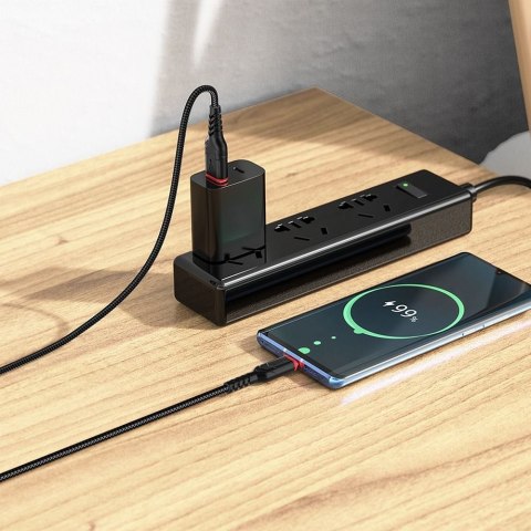Kabel USB A do USB C Hoco QC 3A 1 m X59 czarny