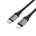 Kabel USB C do Lightning Hoco PD 2,4A 1,5 m X121 czarny