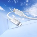 Kabel USB C do Lightning Hoco PD 27W 1 m X107 biały