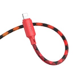 Kabel USB C do Lightning Hoco PD 27W 1 m X116 gradient czerwony