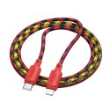 Kabel USB C do Lightning Hoco PD 27W 1 m X116 gradient czerwony