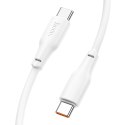 Kabel USB C do USB C Hoco 3A 100W 1 m X93 biały
