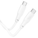 Kabel USB C do USB C Hoco 3A 100W 1 m X93 biały