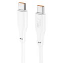 Kabel USB C do USB C Hoco 3A 100W 1 m X93 biały