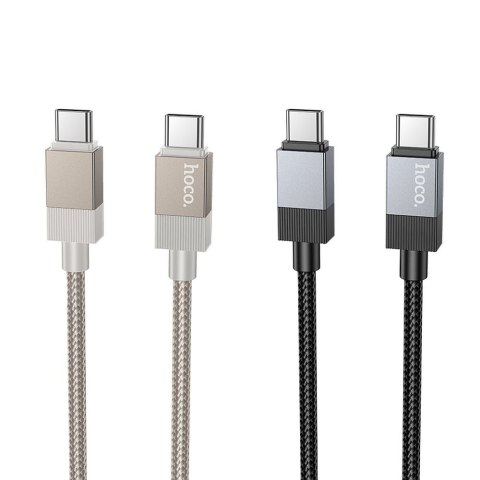 Kabel USB C do USB C Hoco 3A 60W 1 m X110 złoty