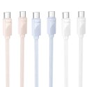 Kabel USB C do USB C Hoco 3A 60W 1 m X114 różowy