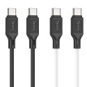 Kabel USB C do USB C Hoco 3A 60W 1 m X90 czarny