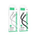 Kabel USB C do USB C Hoco 3A 60W płaski 1 m X125 biały